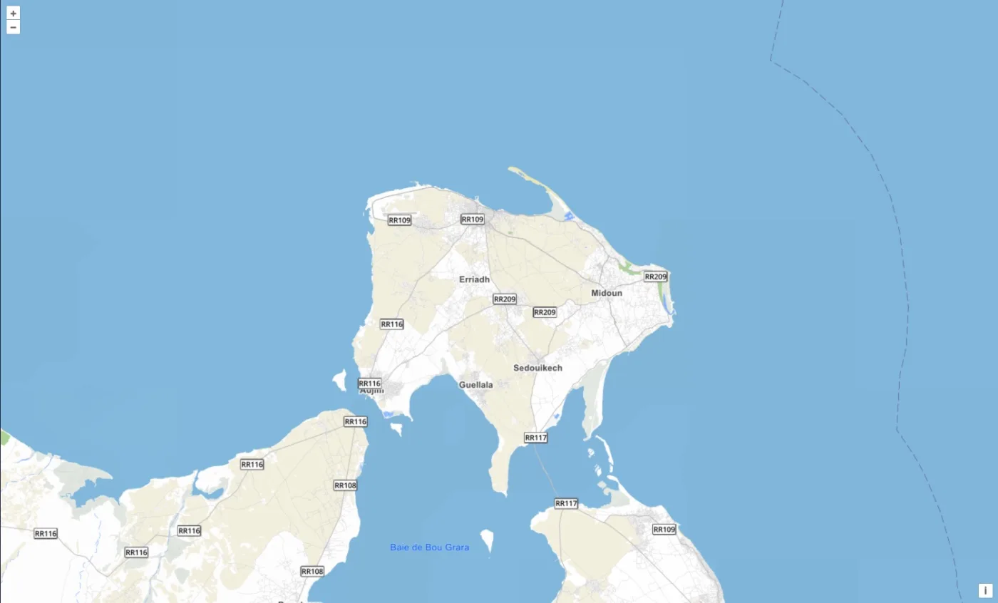 Djerba ouverte depuis un lien partagé