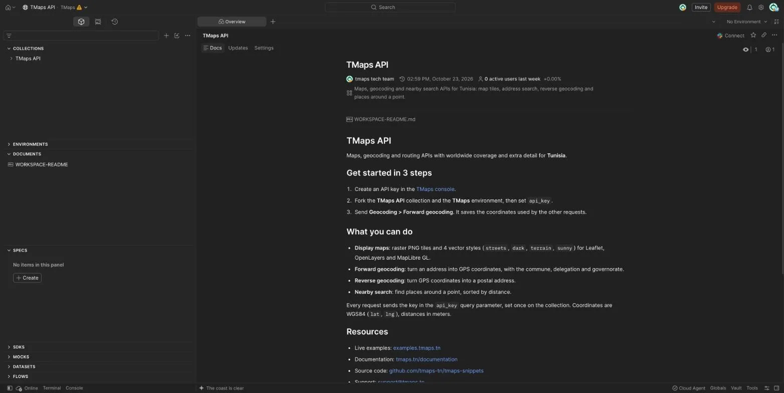 Évaluer l'API TMaps avec Postman avant d'intégrer
