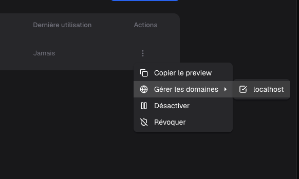 API key detail page with the Authorized Domains section and Link domain button.